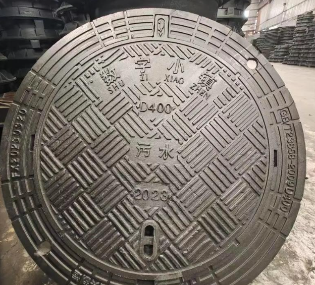 东城球墨铸铁防沉降井盖展示